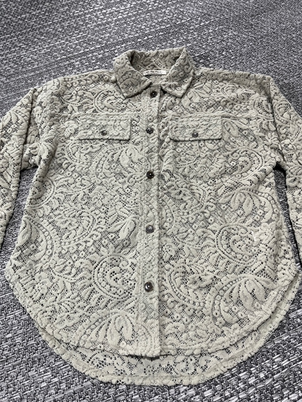 Free People | Oversized Lace Ruby Shacket - Picture 8 of 16